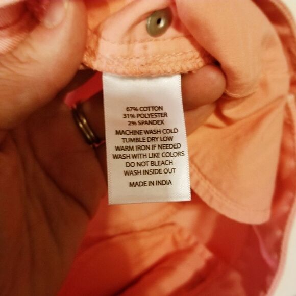 Ecru Coral Color The Malibu Crop Jean S 29 - Picture 6 of 6